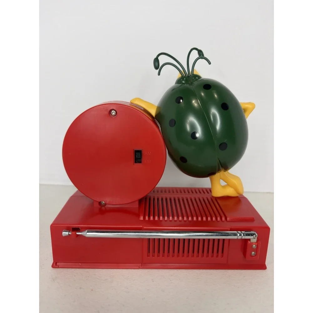Vintage Raid Bug AM/FM Alarm Clock Radio SC Johnson Promotional Advertising Rare